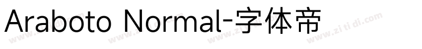 Araboto Normal字体转换